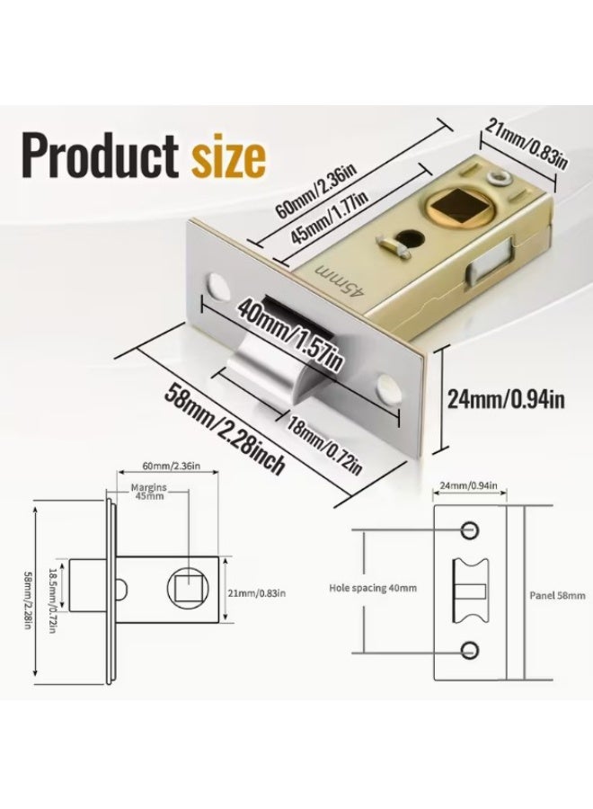 Mechanical Door Lock Silver - Image 2